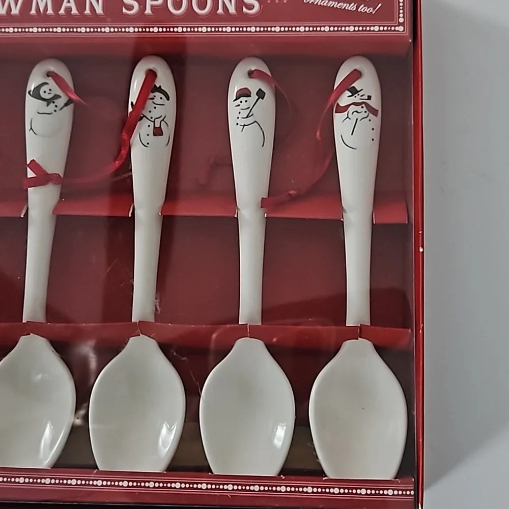Williams Sonoma Snowman Spoons